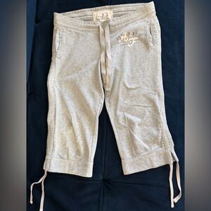 Y2K Vintage Abercrombie & Fitch Women's Cinched Relaxed Joggers gray size S